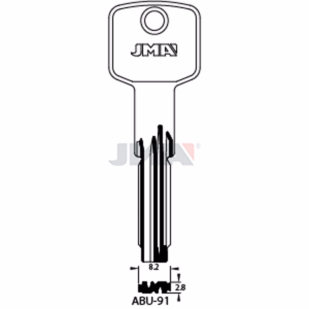 LLAVE JMA LATON SEGURIDAD (ABU-91)