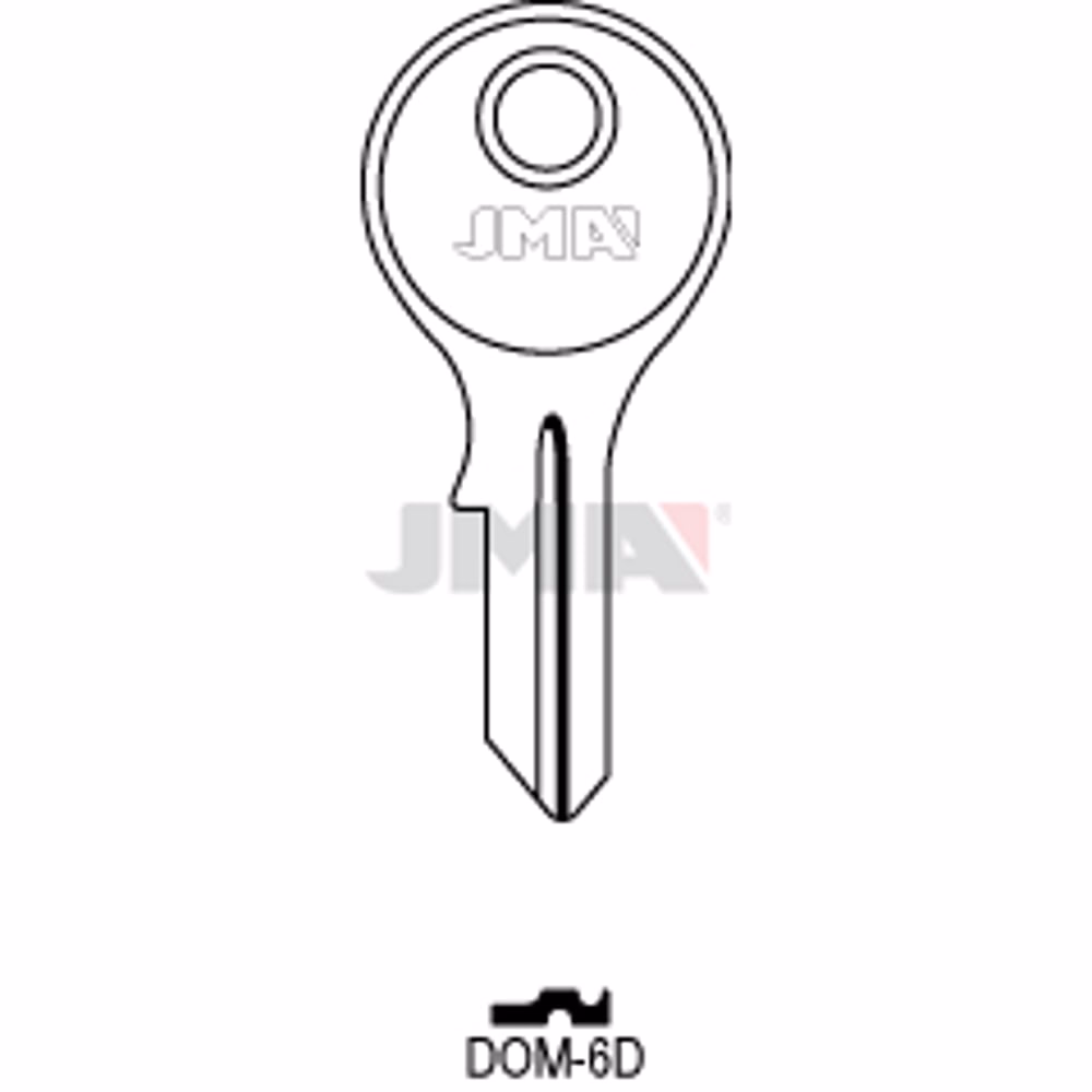 LLAVE JMA ACERO-B (DOM-6D)
