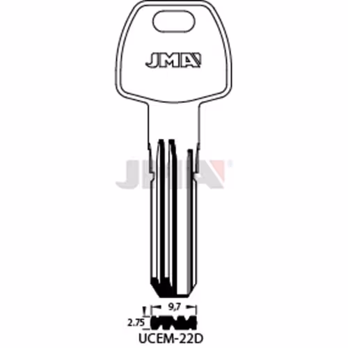 LLAVE JMA LATON SEGURIDAD (UCEM-22D)