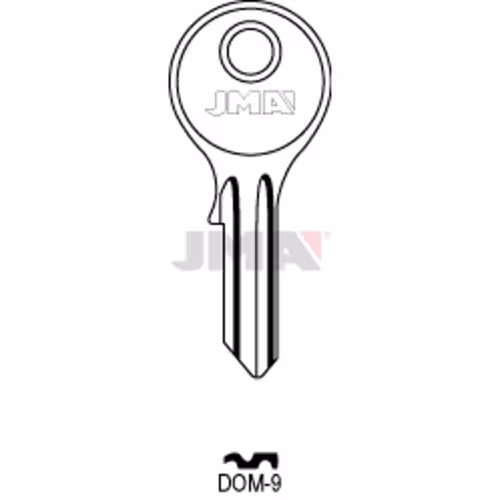 LLAVE JMA ACERO-B (DOM-9)