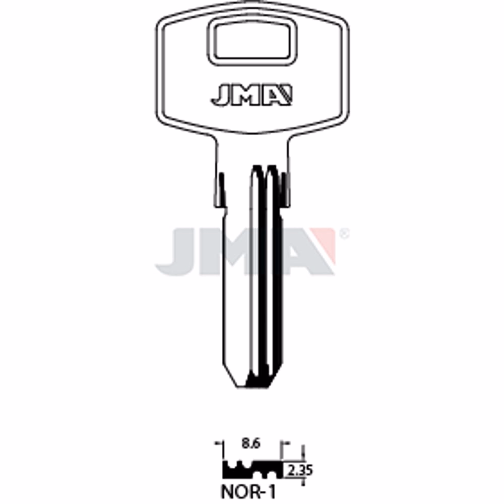 LLAVE JMA LATON SEGURIDAD (NOR-1)