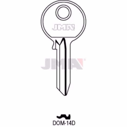 LLAVE JMA ACERO-B (DOM-14D)