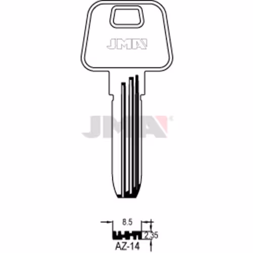 LLAVE JMA LATON SEGURIDAD (AZ-14)