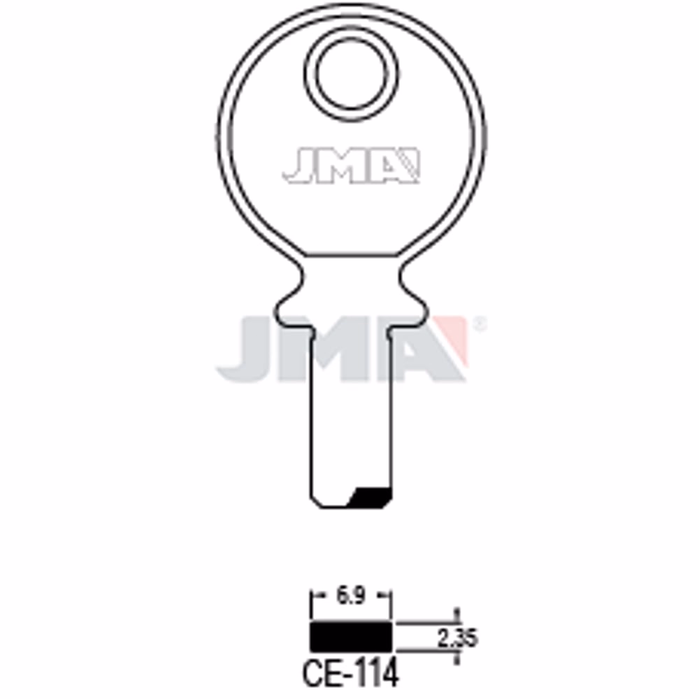 LLAVE JMA LATON SEGURIDAD (CE-114)
