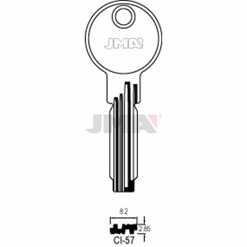 LLAVE JMA LATON SEGURIDAD (CI-57)