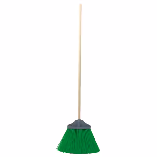 ESCOBA FIBRA JARDIN CON MANGO