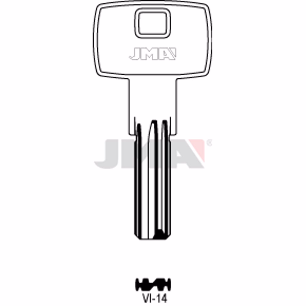 LLAVE JMA LATON SEGURIDAD (VI-14)