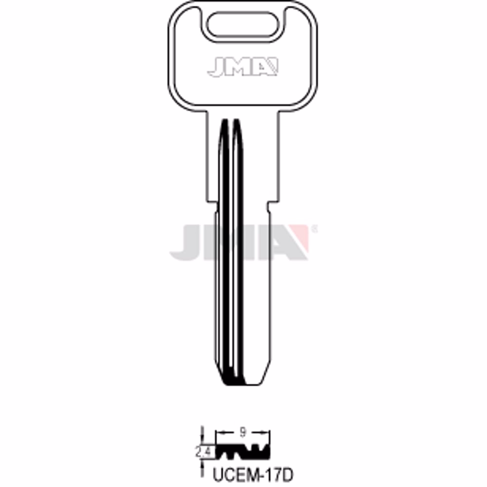 LLAVE JMA LATON SEGURIDAD (UCEM-17D)