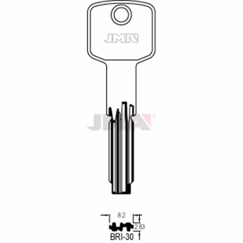 LLAVE JMA LATON SEGURIDAD (BRI-30)