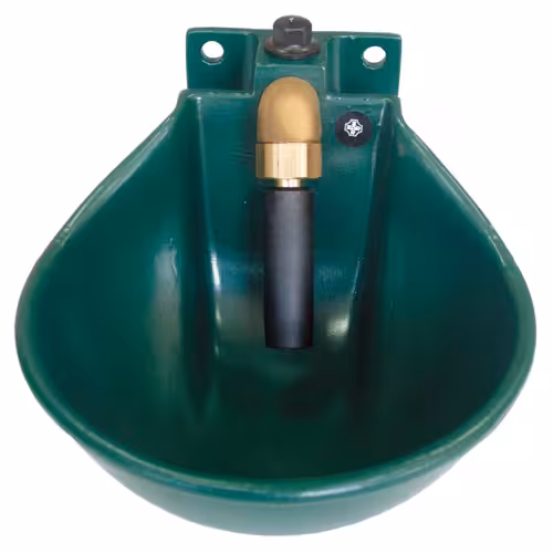 BEBEDERO ALUMINIO B-4 VERDE CON ABRAZADERA (REVISAR VARIANTE)