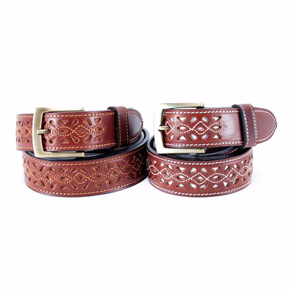 CINTURON PIEL PICADO MOD 178