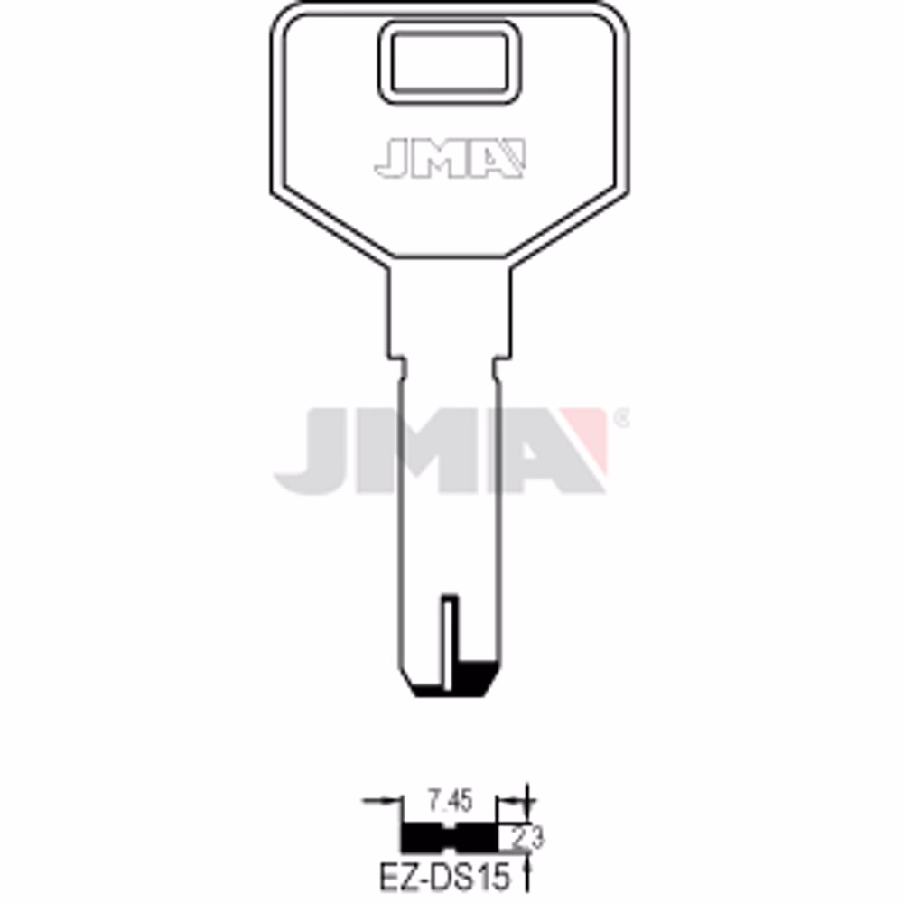 LLAVE JMA LATON SEGURIDAD (EZ-DS15)