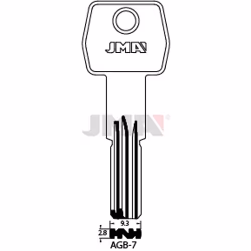 LLAVE JMA LATON SEGURIDAD (AGB-7)