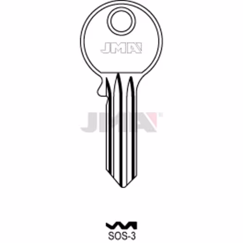 LLAVE JMA ACERO-C (SOS-3)