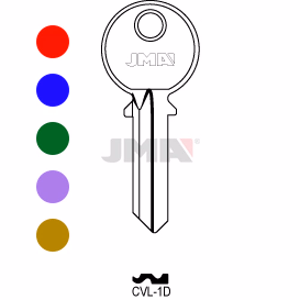 LLAVE JMA ALUMINIO (CVL-1D SURTIDO)
