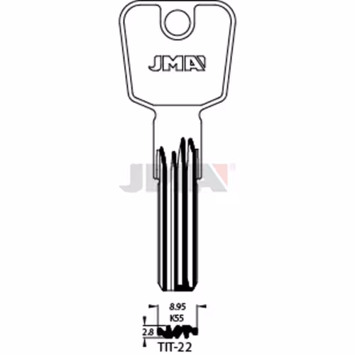 LLAVE JMA LATON SEGURIDAD (TIT-22)
