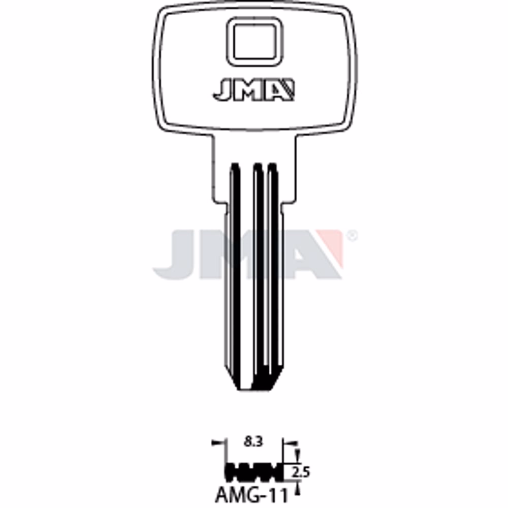 LLAVE JMA LATON SEGURIDAD (AMG-11)