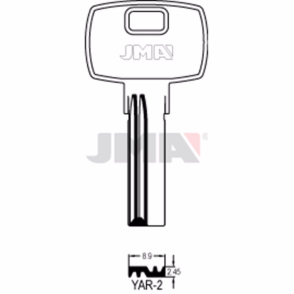 LLAVE JMA LATON SEGURIDAD (YAR-2)