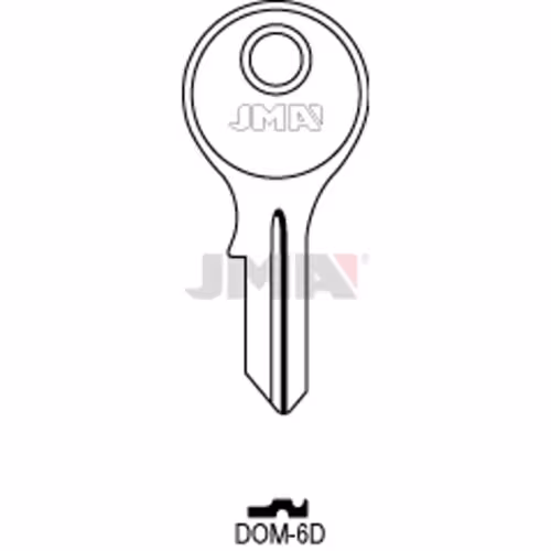 LLAVE JMA ACERO-B (DOM-6D)