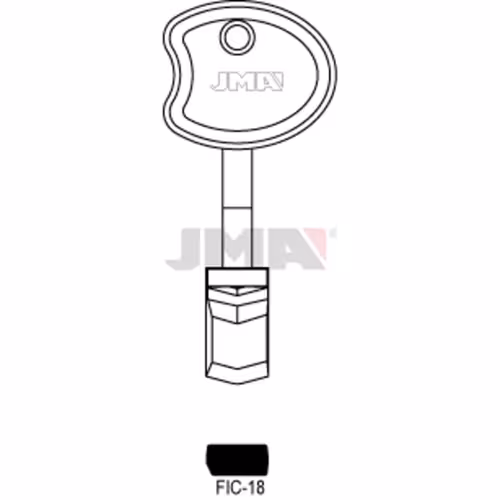 LLAVE JMA LATON SEGURIDAD (FIC-18)