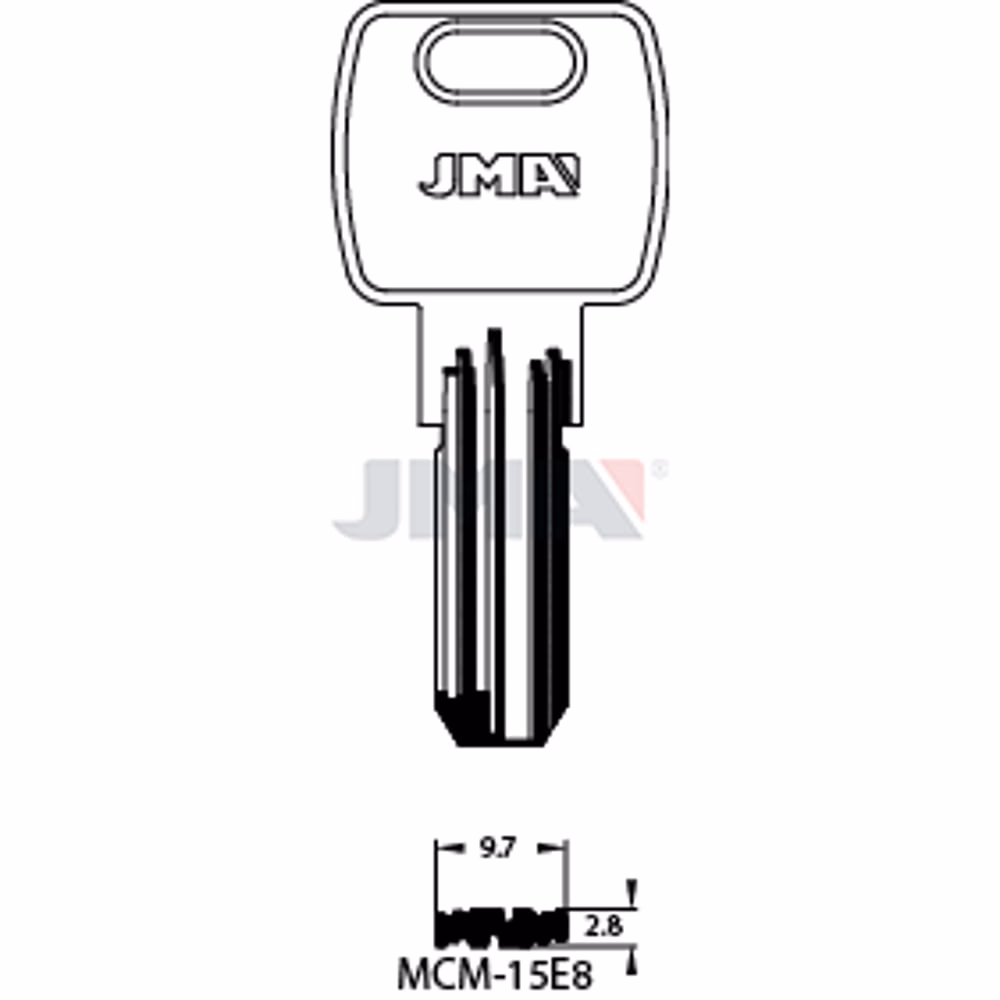 LLAVE JMA LATON SEGURIDAD (MCM-15E8)