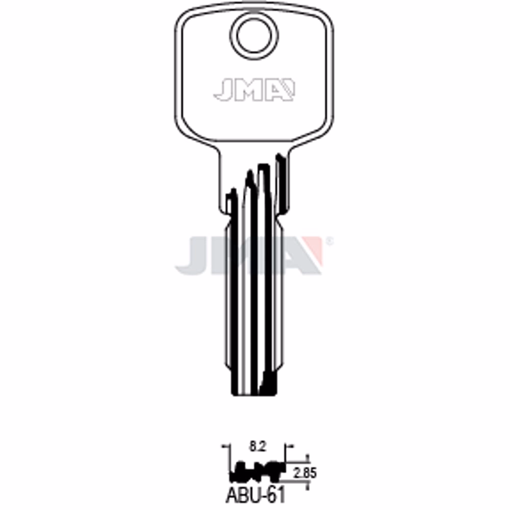 LLAVE JMA LATON SEGURIDAD (ABU-61)
