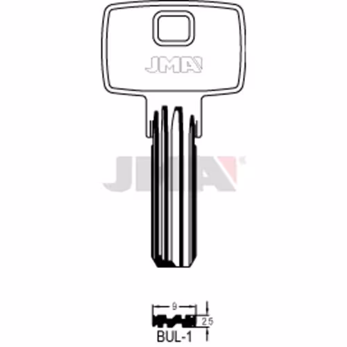 LLAVE JMA LATON SEGURIDAD (BUL-1)