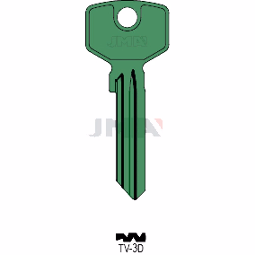 LLAVE JMA ALUMINIO (TV-3D VERDE)