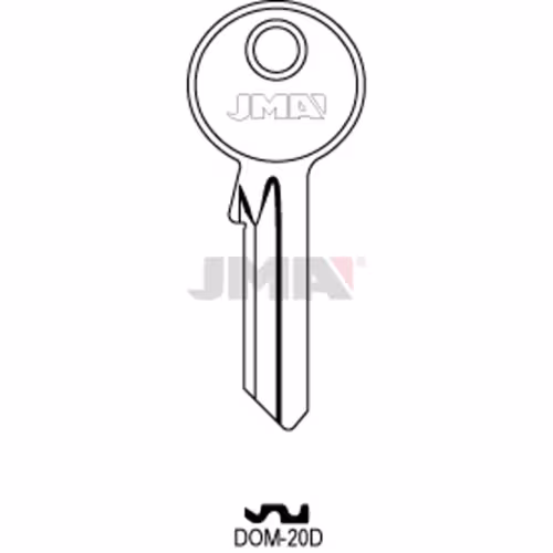 LLAVE JMA ACERO-C (DOM-20D)