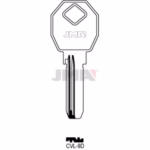 LLAVE JMA LATON SEGURIDAD (CVL-9D)