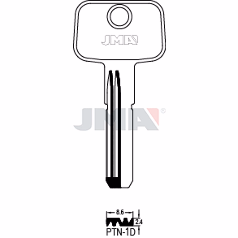 LLAVE JMA LATON SEGURIDAD (PTN-1D)
