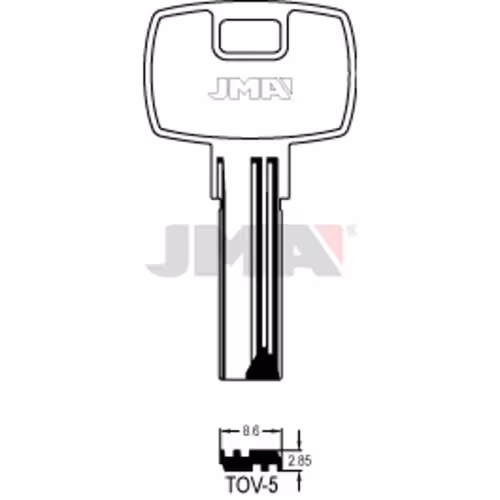 LLAVE JMA ALPACA SEGURIDAD (TOV-5)