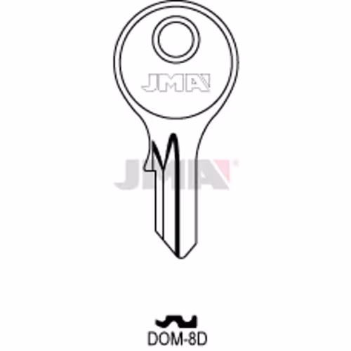 LLAVE JMA ACERO-B (DOM-8D)