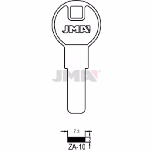 LLAVE JMA LATON SEGURIDAD (ZA-10)