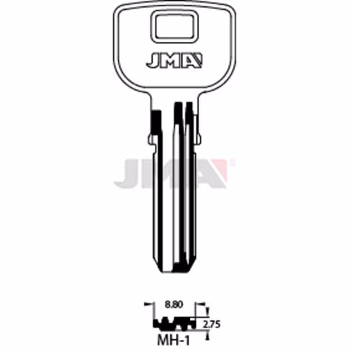LLAVE JMA LATON SEGURIDAD (MH-1)