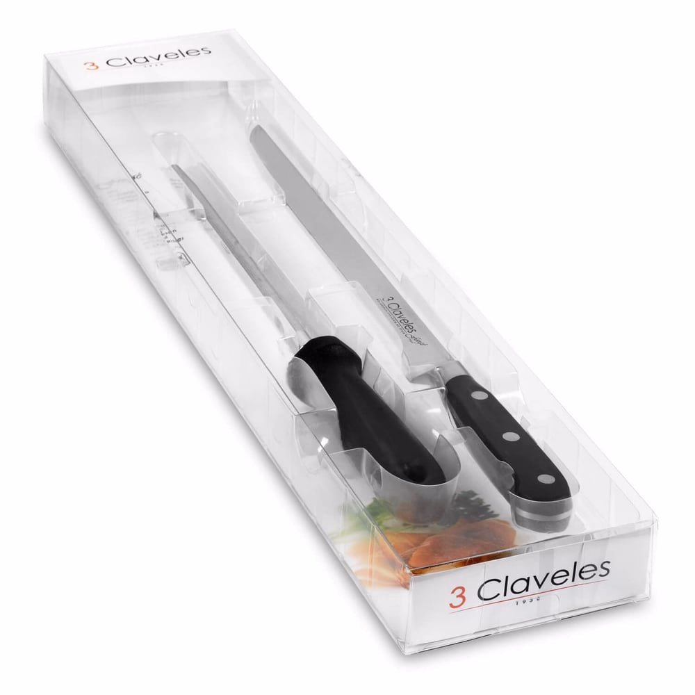 SET CUCHILLO + CHAIRA IMANTADA FORJA RF.1700