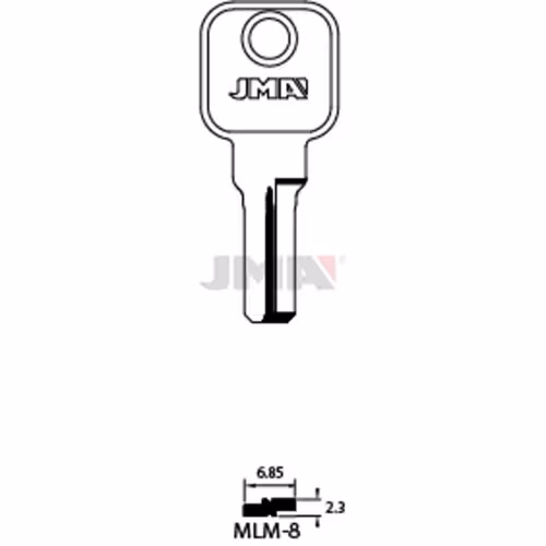 LLAVE JMA LATON SEGURIDAD (MLM-8)