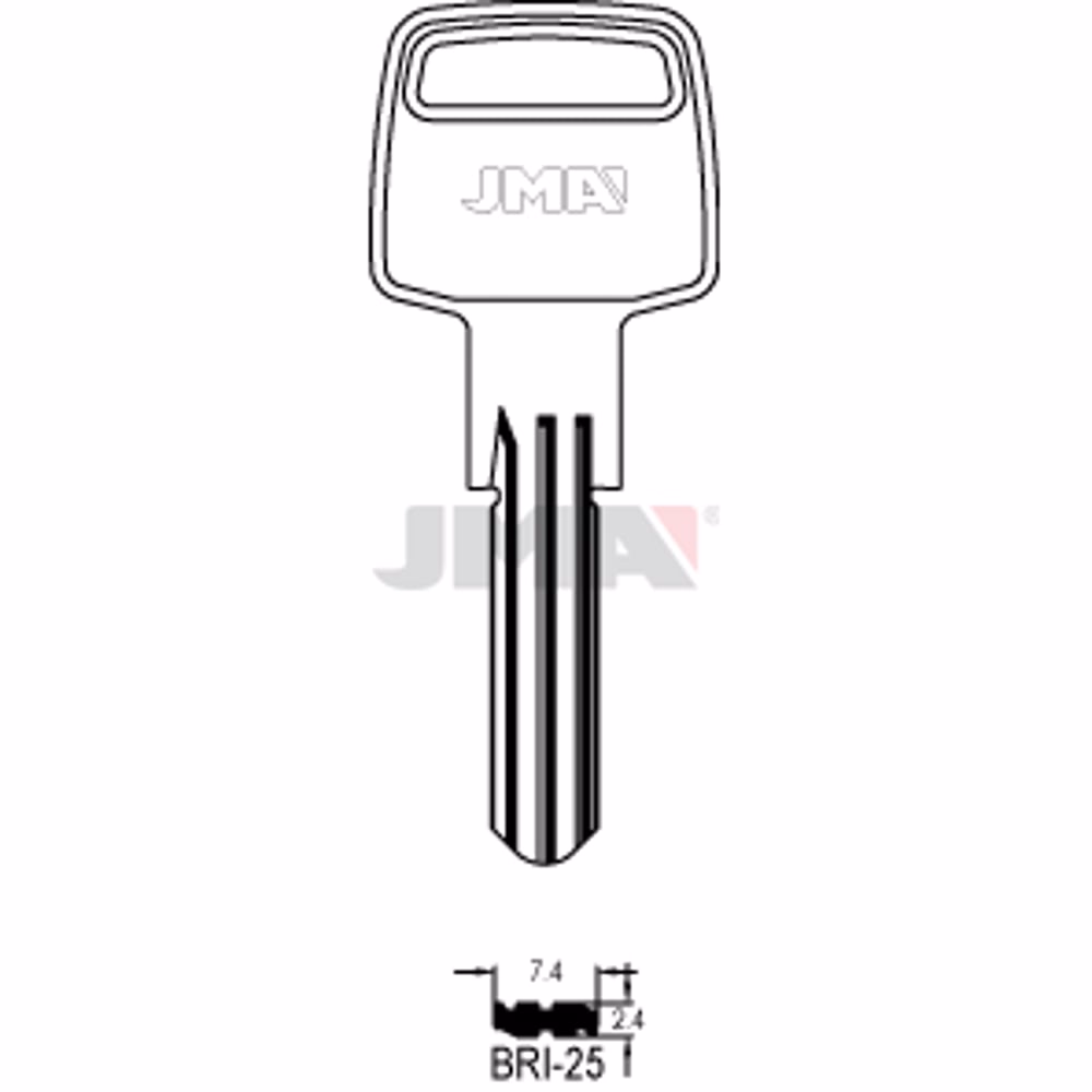 LLAVE JMA LATON SEGURIDAD (BRI-25)