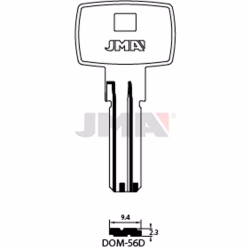LLAVE JMA LATON SEGURIDAD (DOM-56D)