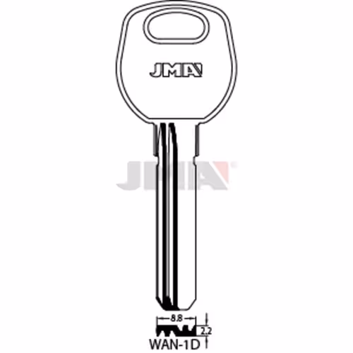 LLAVE JMA LATON SEGURIDAD (WAN-1D)