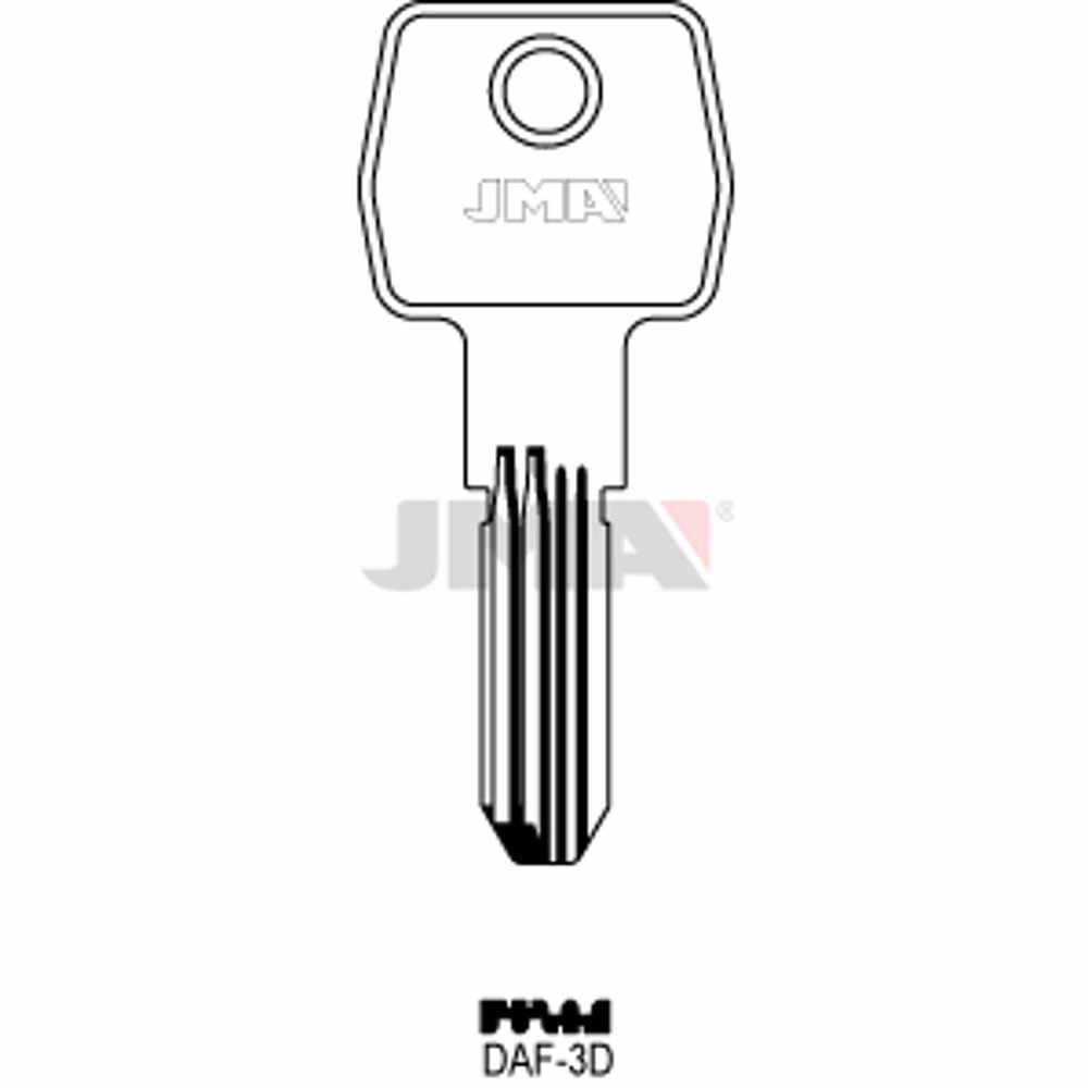 LLAVE JMA LATON SEGURIDAD (DAF-3D)