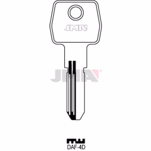 LLAVE JMA LATON SEGURIDAD (DAF-4D)