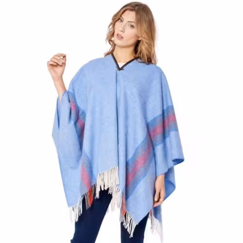 PONCHO GRAZALEMA MOD STAR (140x120 cm)