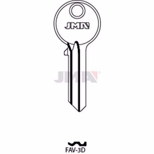 LLAVE JMA ACERO-C (FAV-3D)