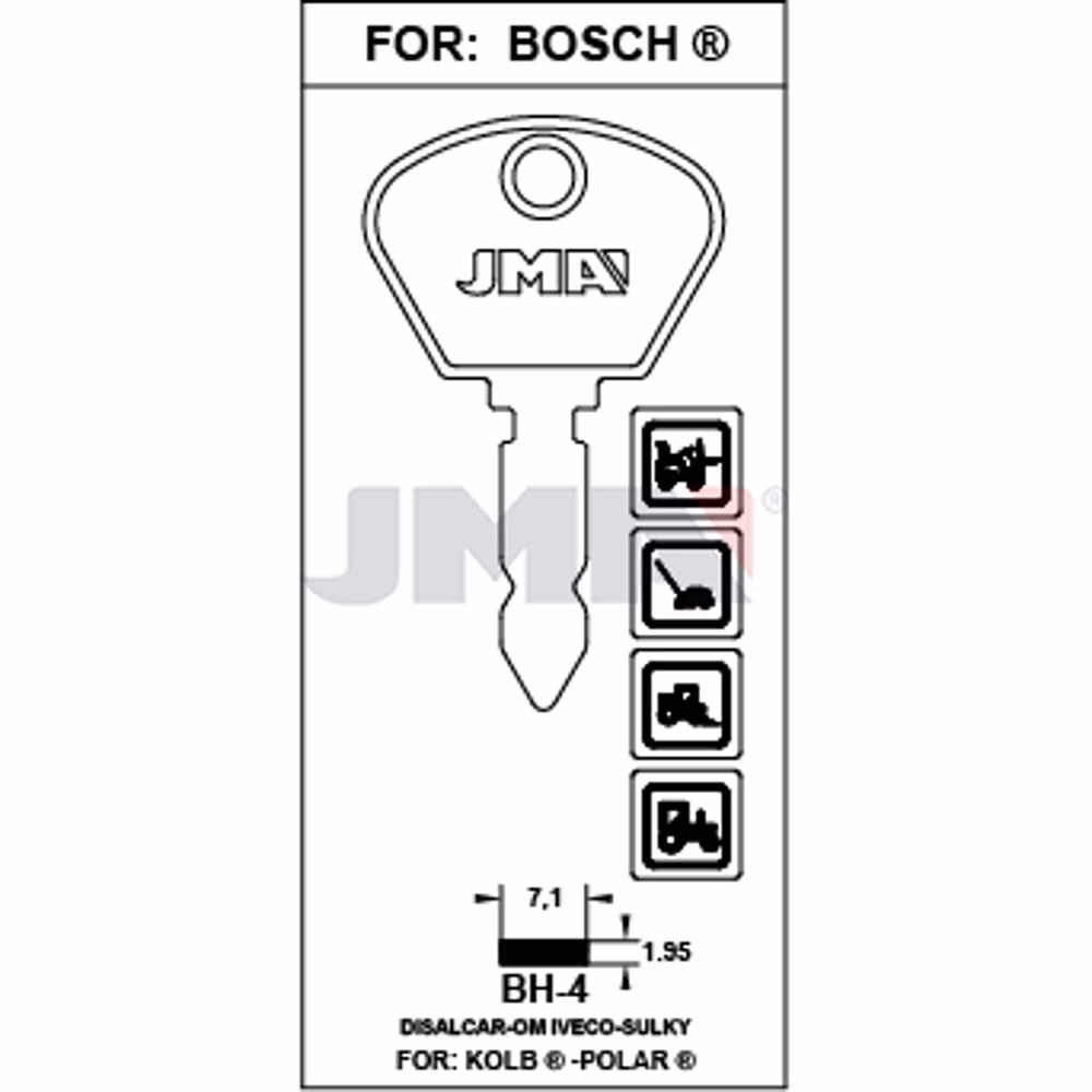 LLAVE JMA ACERO-C (BH-4)