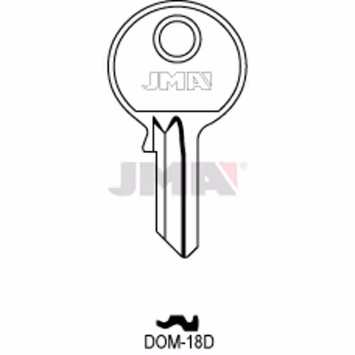 LLAVE JMA ACERO-C (DOM-18D)