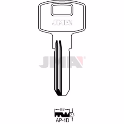 LLAVE JMA LATON SEGURIDAD (AP-1D)
