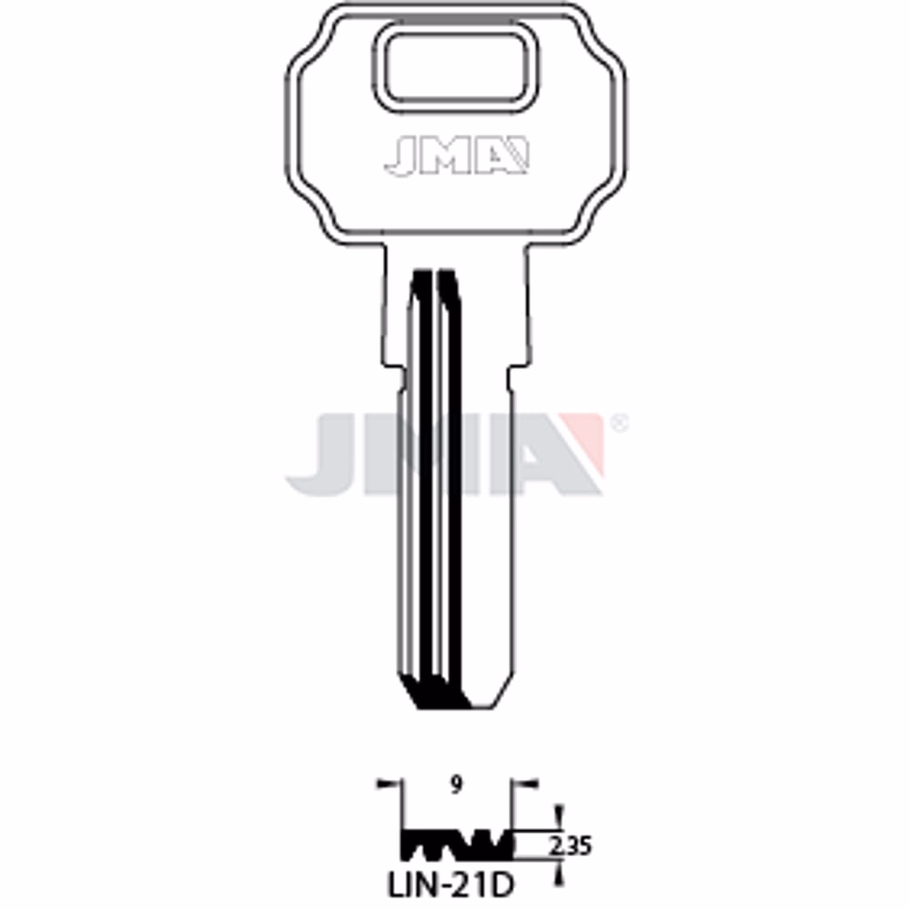 LLAVE JMA LATON SEGURIDAD (LIN-21D)
