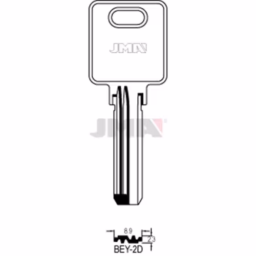 LLAVE JMA LATON SEGURIDAD (BEY-2D)