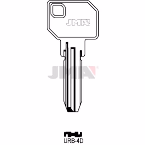 LLAVE JMA LATON SEGURIDAD (URB-4D)